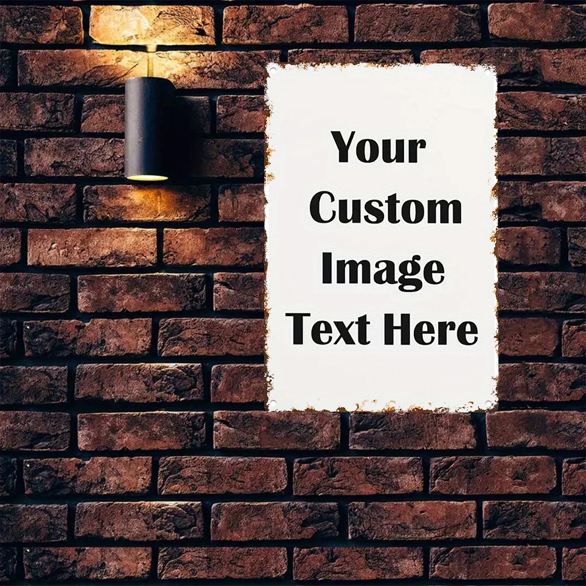 Home Office Image - Özel Fotoğraf ve Metinli Teneke Levha