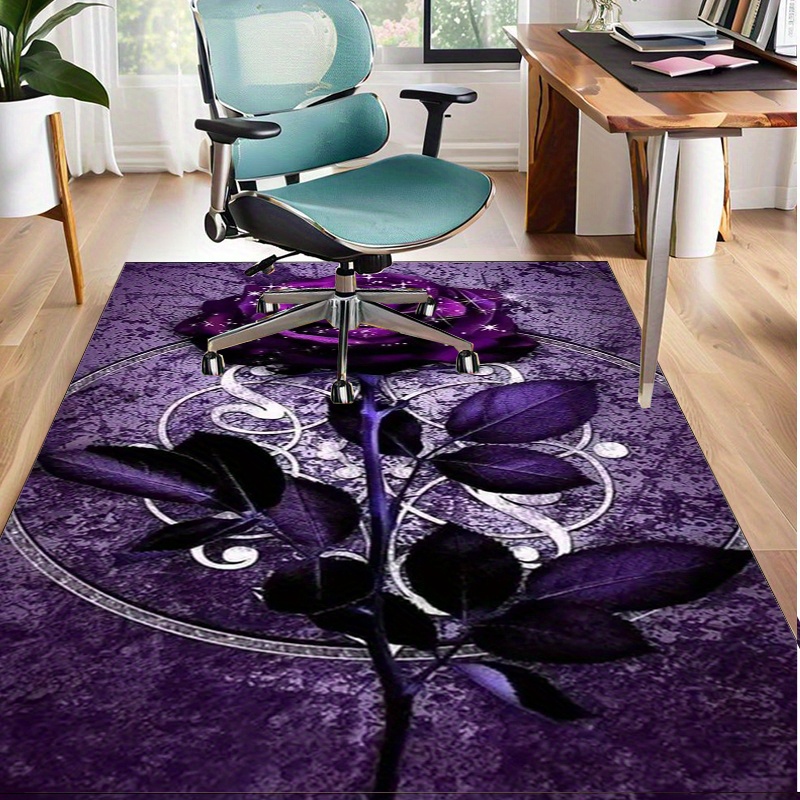 Home Office Interior Design - Zarif Ofis Dekoru için Mor Yaprak
