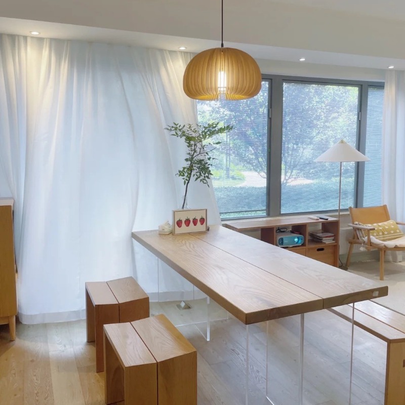 İskandinav Masif Ahşap Akrilik - Home Office Studio incelemesi ve fiyatı