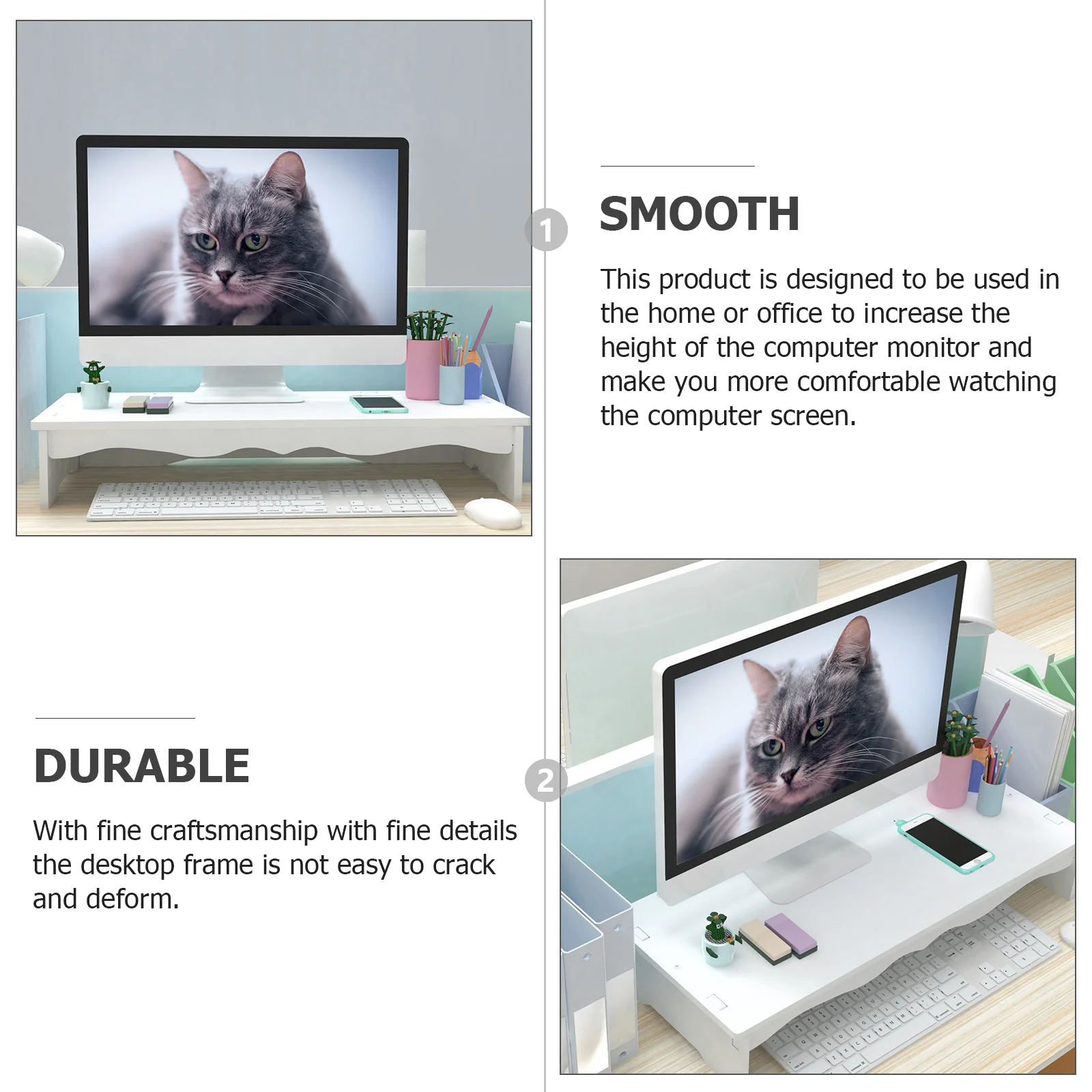 Bilgisayar Yükseltilmiş Raf Mo - Monitor Riser Stand incelemesi ve fiyatı