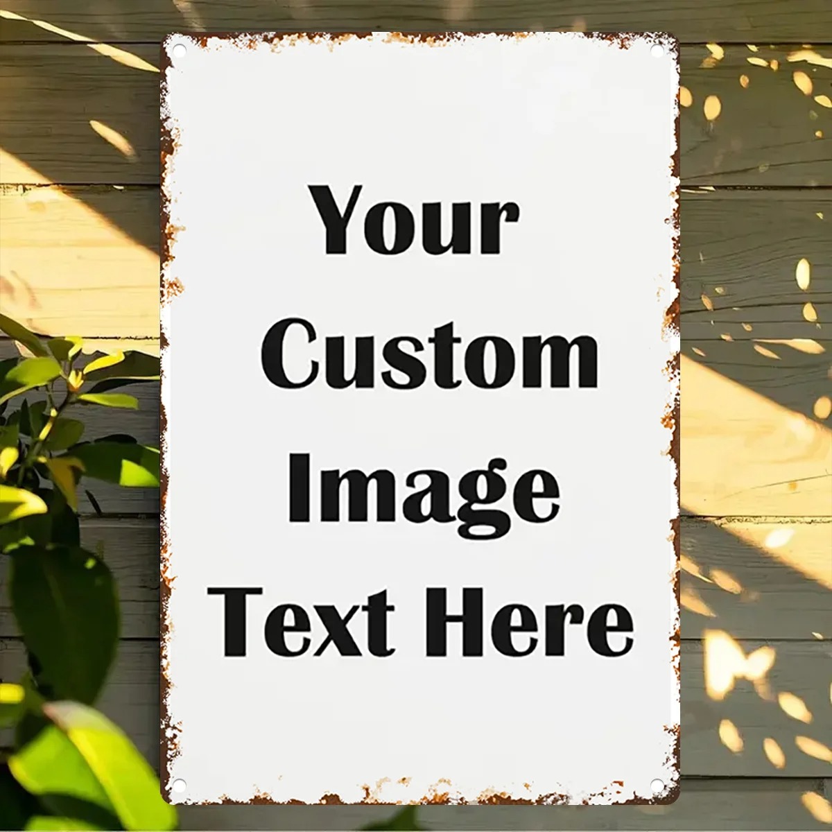 Özel Fotoğraf ve Metinli Tenek - Home Office Image incelemesi ve fiyatı