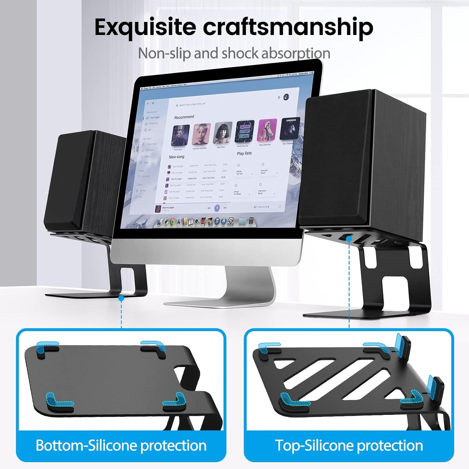 2 adet çoklu masaüstü hoparlör - Monitor Riser Stand incelemesi ve fiyatı