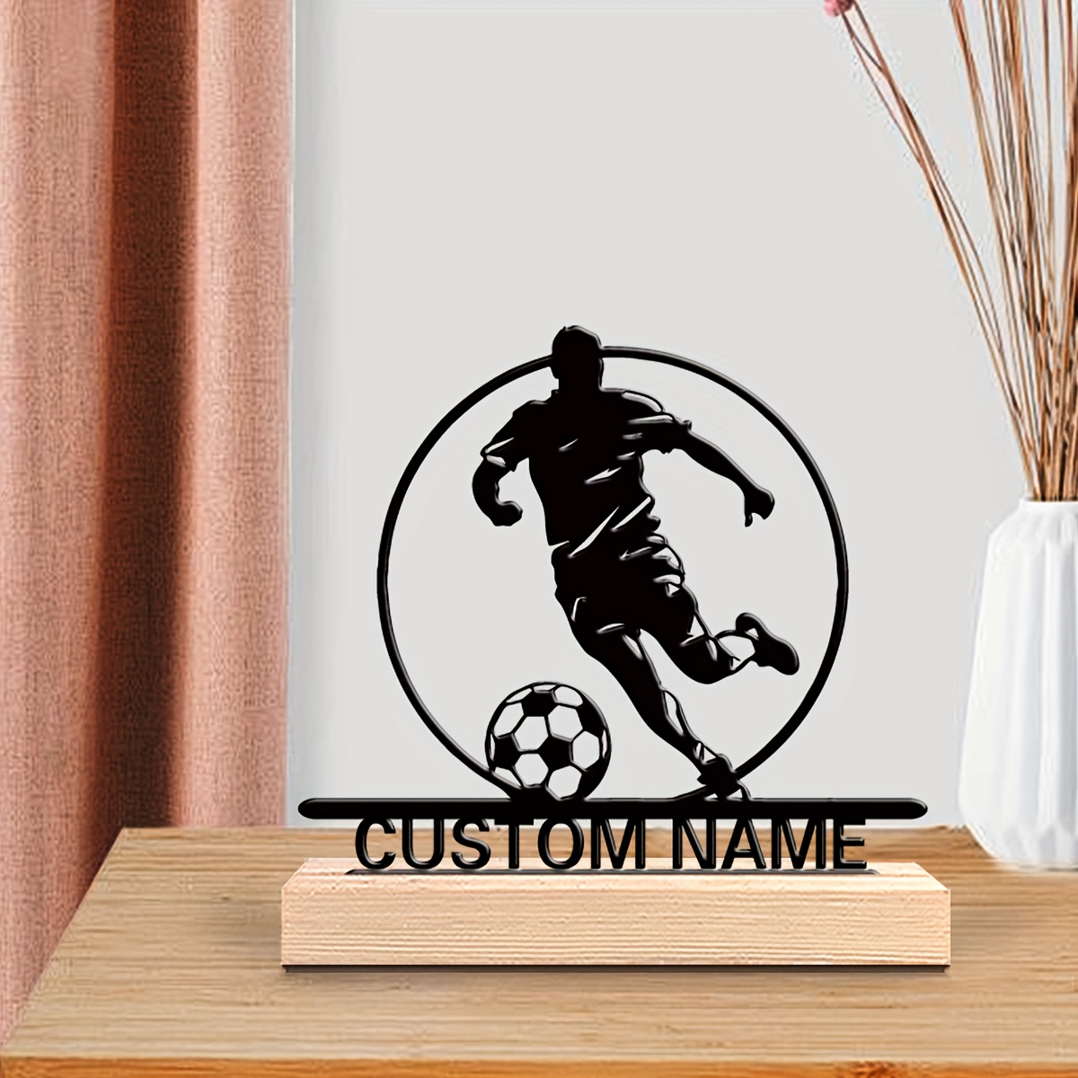 İsme Özel Metal Futbolcu Heyke - Home Office Desk Ideas incelemesi ve fiyatı
