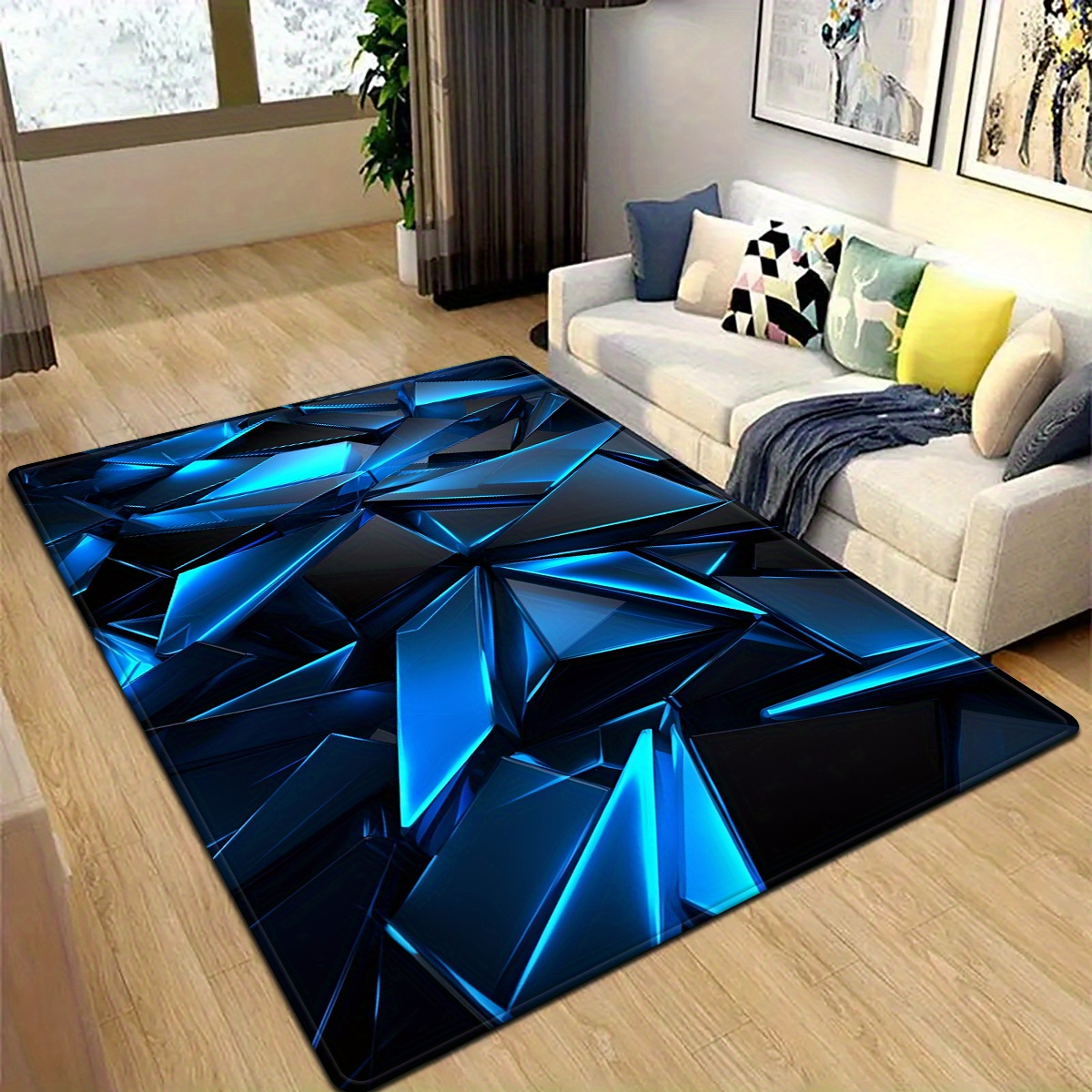Sanatsal Galaksi Motifli Yer M - Home Office Interior Design incelemesi ve fiyatı