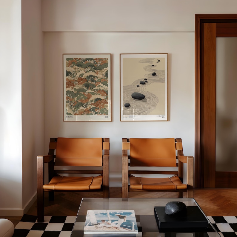 2 adet Japandi Zen Kanvas Duva - Home Office Image incelemesi ve fiyatı